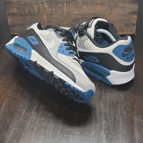 Nike Air Max 90 "Black Teal Blue" (Industrial Blue) Mens 10 New. Ships Today - Picture 9 of 12